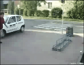 When after a productive day I'm so confident that I think I can handle parkour tricks on the way home