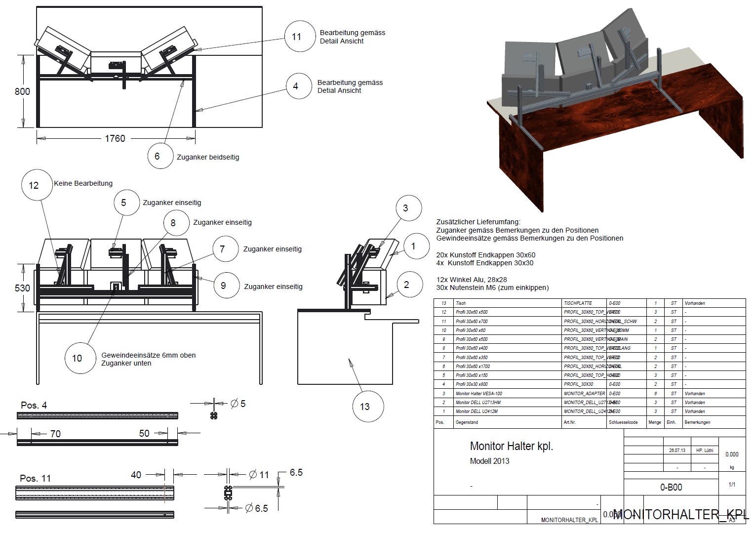 Monitor Halter 2013 CAD