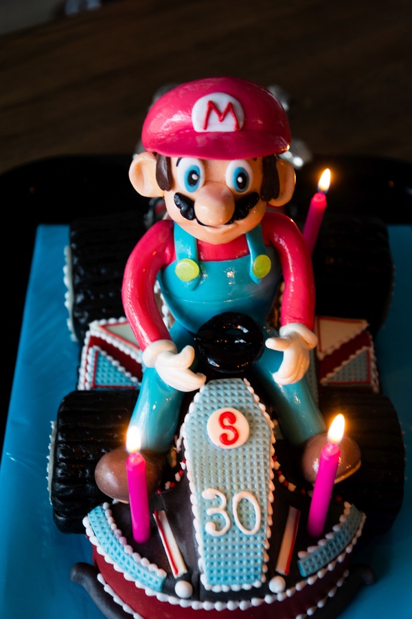Geburtstagskuchen Dekoration 2016 - Mario Kart - 002