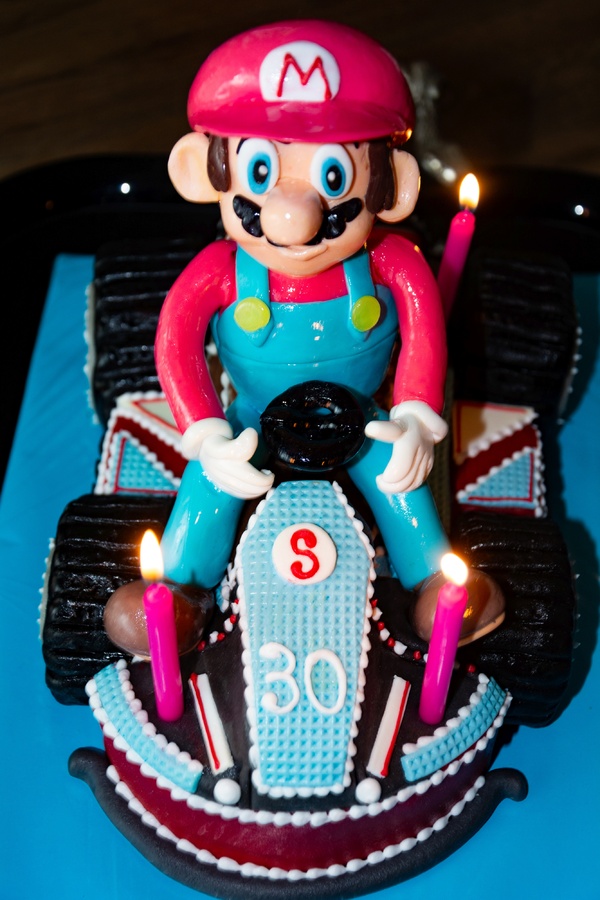 Geburtstagskuchen Dekoration 2016 - Mario Kart - 004