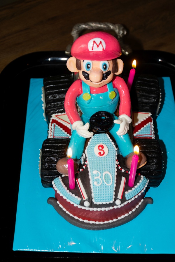 Geburtstagskuchen Dekoration 2016 - Mario Kart - 005