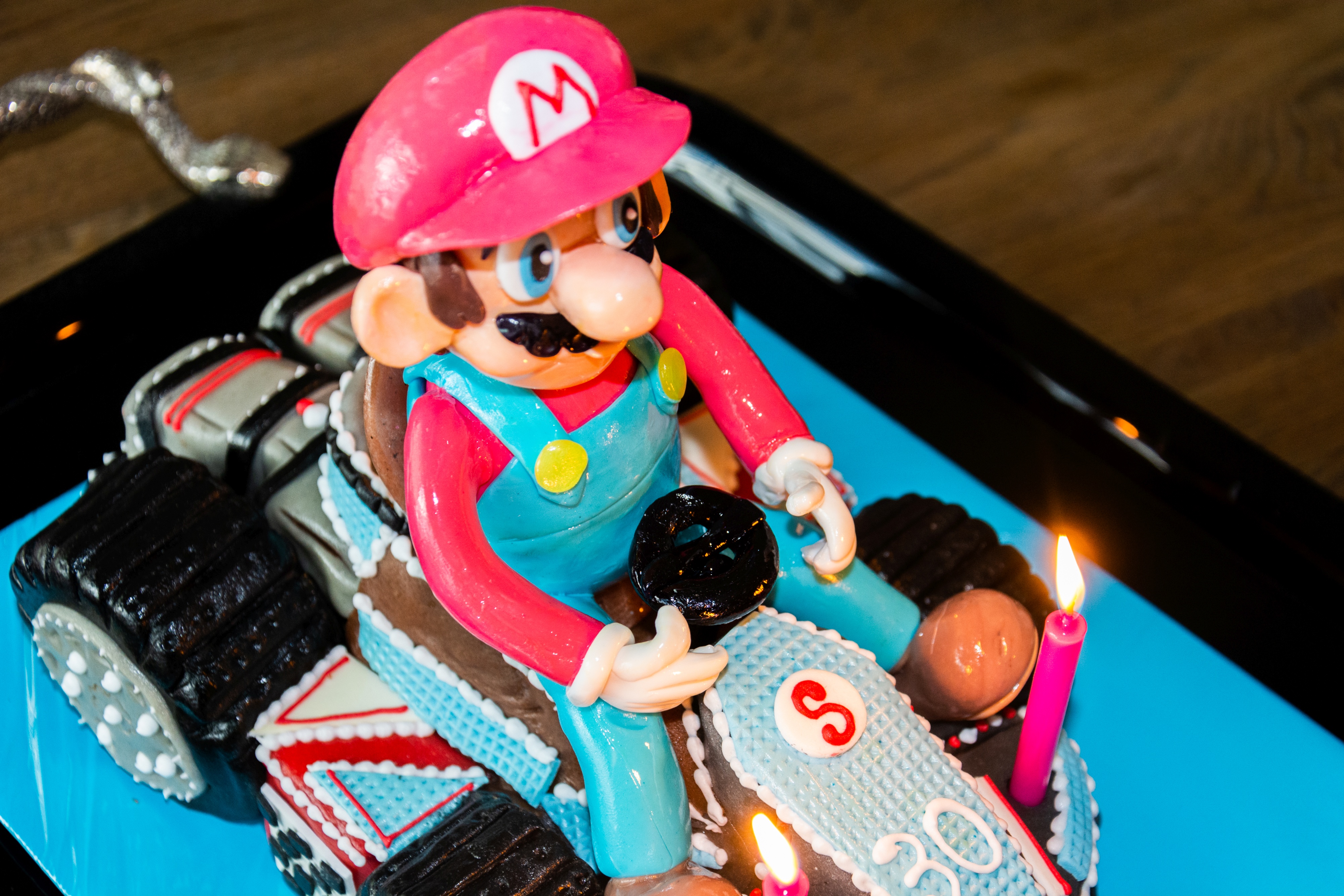 Geburtstagskuchen Dekoration 2016 - Mario Kart - 012