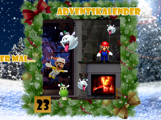 Mario und Yoshi Wallpaper (Dezember) - 023