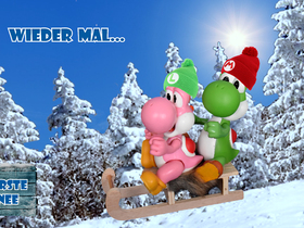 Mario und Yoshi Wallpaper (November) - 010