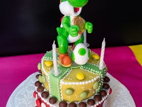 Geburtstagskuchen Dekoration 2019 - Yoshi & Bowser - 004