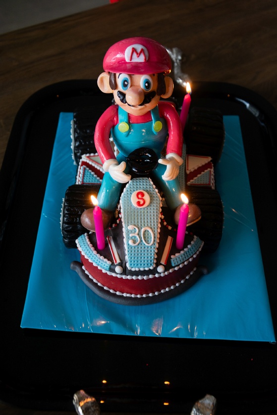 Geburtstagskuchen Dekoration 2016 - Mario Kart - 001