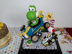 Geburtstagskuchen Dekoration 2018 - Yoshi & Toad - 003