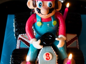 Geburtstagskuchen Dekoration 2016 - Mario Kart - 002