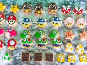 Super Mario Guetzli bachen mit Barni - 002