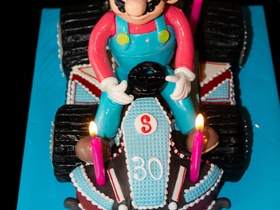 Geburtstagskuchen Dekoration 2016 - Mario Kart - 003