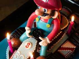 Geburtstagskuchen Dekoration 2016 - Mario Kart - 007